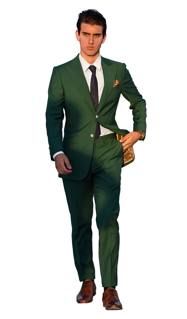 Green Three Piece Suit
